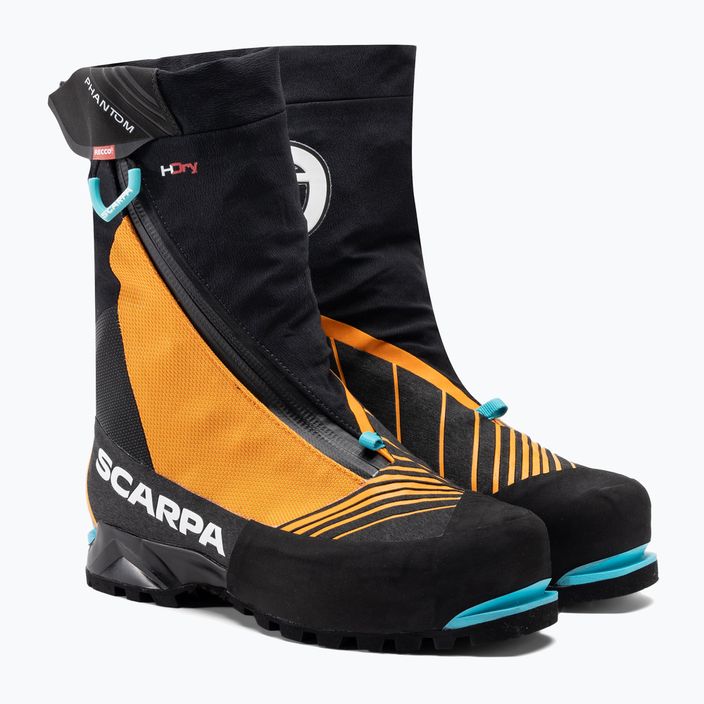 Чоловічі високогірні черевики Scarpa Phantom Tech HD чорні/помаранчеві 4