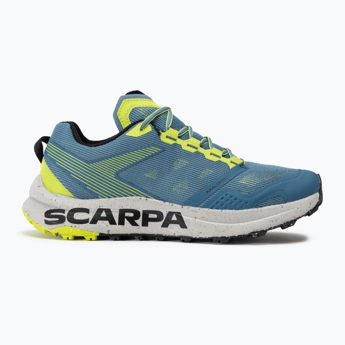 Жіночі бігові кросівки SCARPA Spin Planet океанський синій / лайм 2
