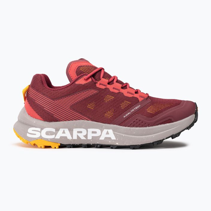 Жіночі бігові кросівки SCARPA Spin Planet темно-червоні/шафран 2