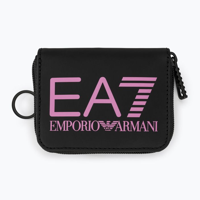 EA7 Гаманець на блискавці Emporio Armani Train Zip Around чорний/цикламен 2