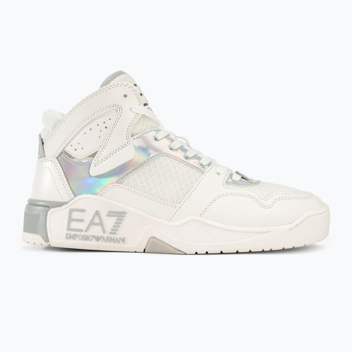 EA7 Emporio Armani Basket Mid білі/райдужні туфлі 2