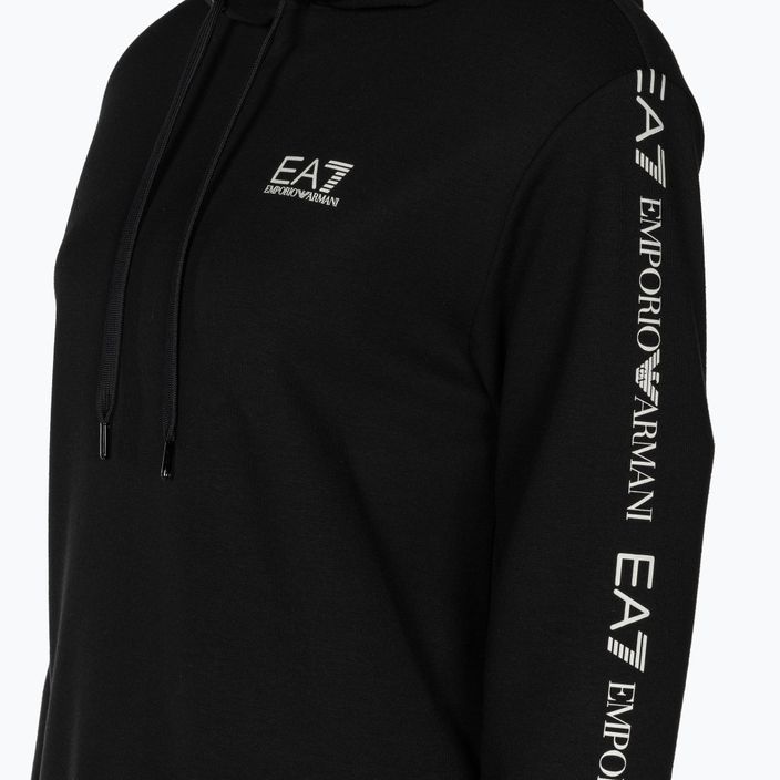 Жіночий спортивний костюм EA7 Emporio Armani Train з розширеним логотипом чорний/білий 4