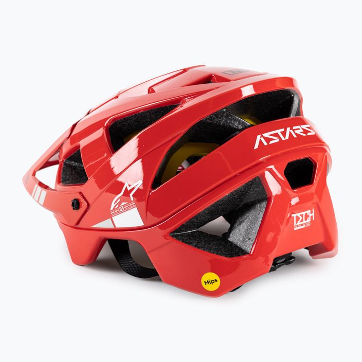 Шолом велосипедний Alpinestars Vector Tech A2 bright red/light gray glossy 4