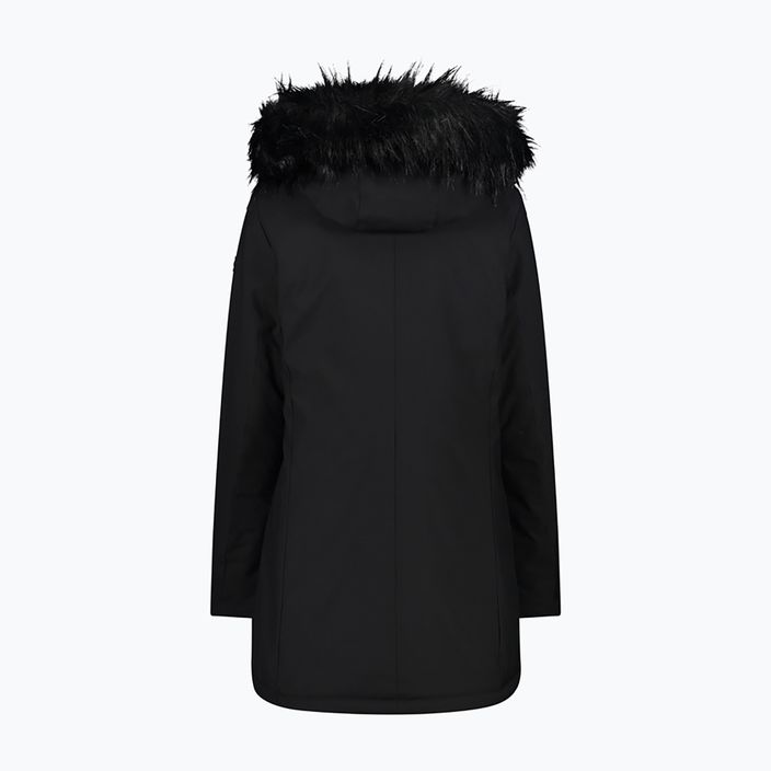 Куртка дощовик жіноча CMP Coat Zip Hood чорна 32K3196F/U901 3