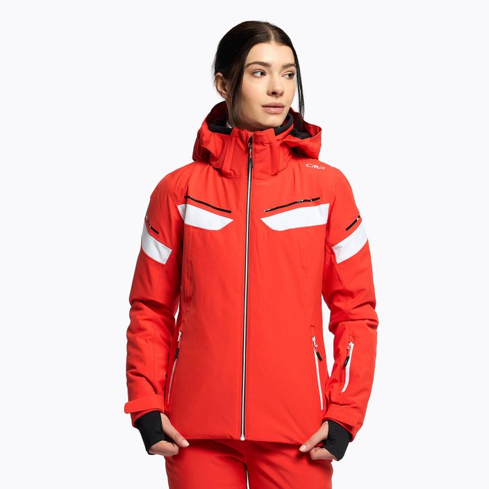Куртка лижна жіноча CMP помаранчева 31W0146/C827