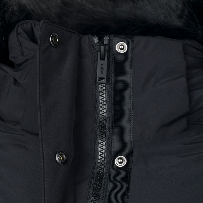 Куртка дощовик жіноча CMP Parka Zip Hood чорна 32K3206F 4