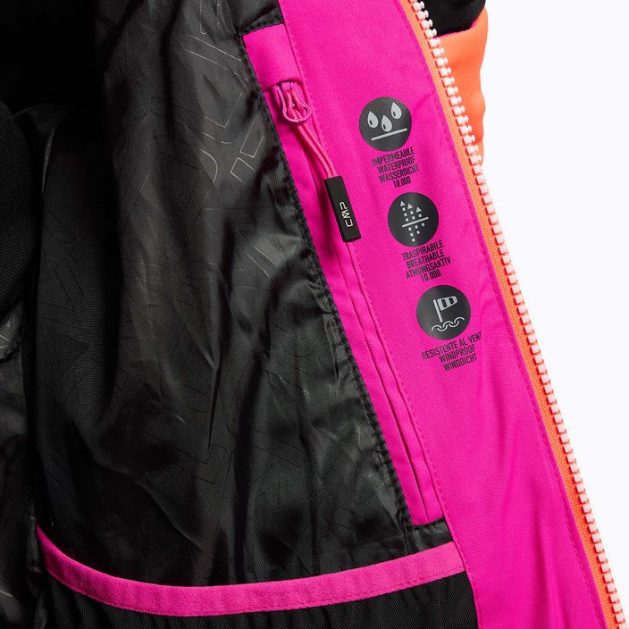 Куртка лижна жіноча CMP рожево-помаранчева 31W0226/H924 10