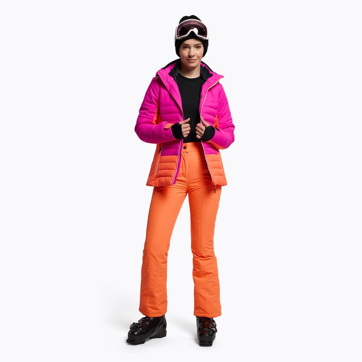 Куртка лижна жіноча CMP рожево-помаранчева 31W0226/H924 2