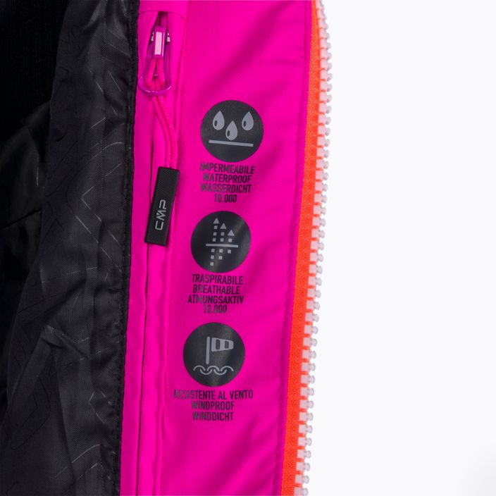 Куртка лижна жіноча CMP рожево-помаранчева 31W0226/H924 18