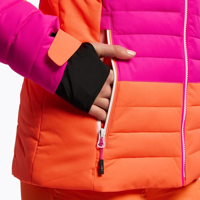 Куртка лижна жіноча CMP рожево-помаранчева 31W0226/H924 7