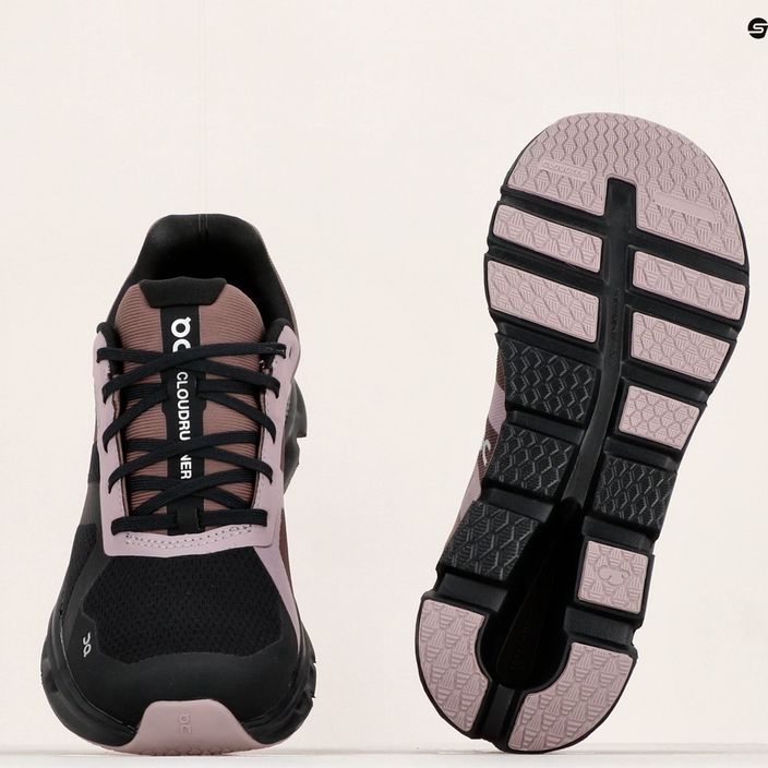 Кросівки для бігу жіночі On Cloudrunner Waterproof чорно-коричневі 5298636 14