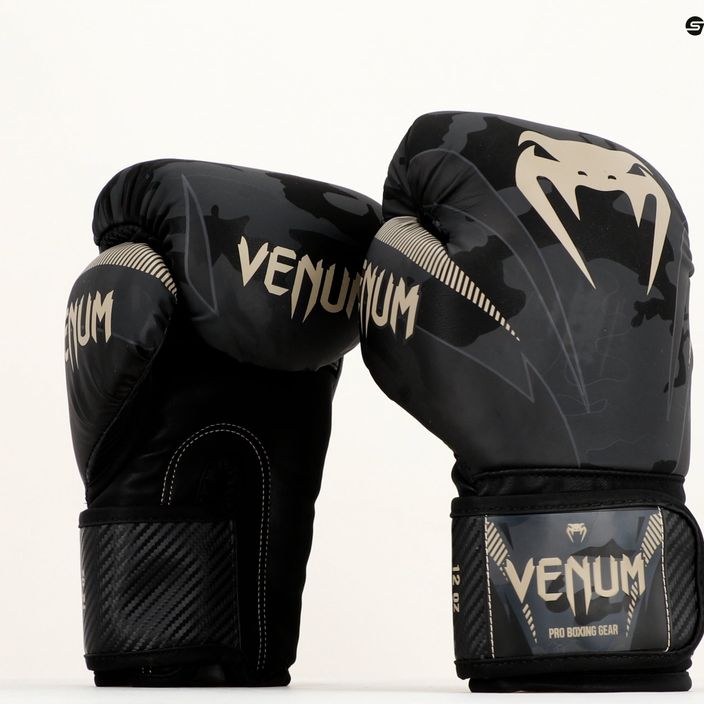 Рукавиці боксерські Venum Impact чорно-сірі VENUM-03284-497 12