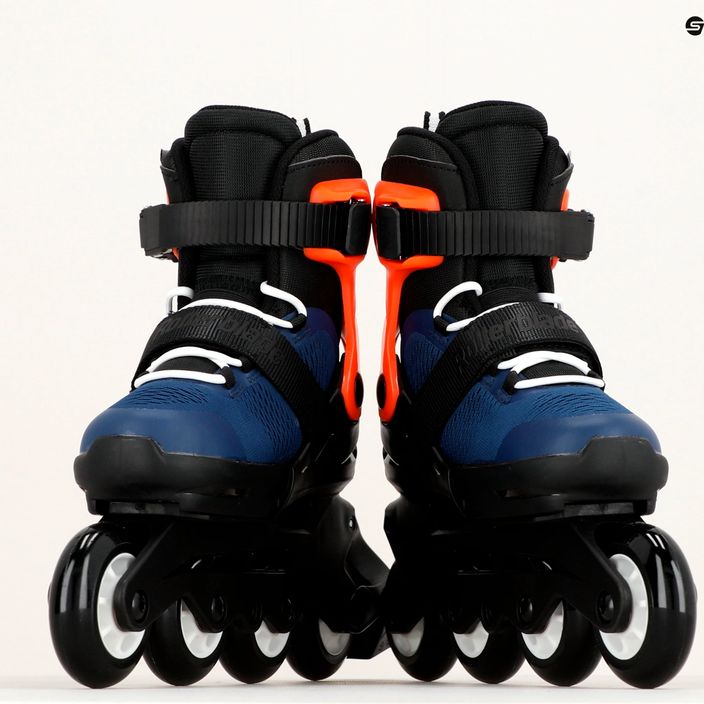 Роликові ковзани дитячі Rollerblade Microblade темно-синьо-помаранчеві 07221900 174 13
