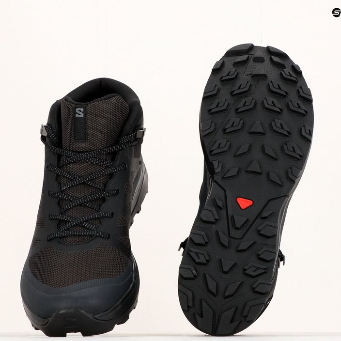 Взуття трекінгове чоловіче Salomon Outrise Mid GTX чорне L47143500 19