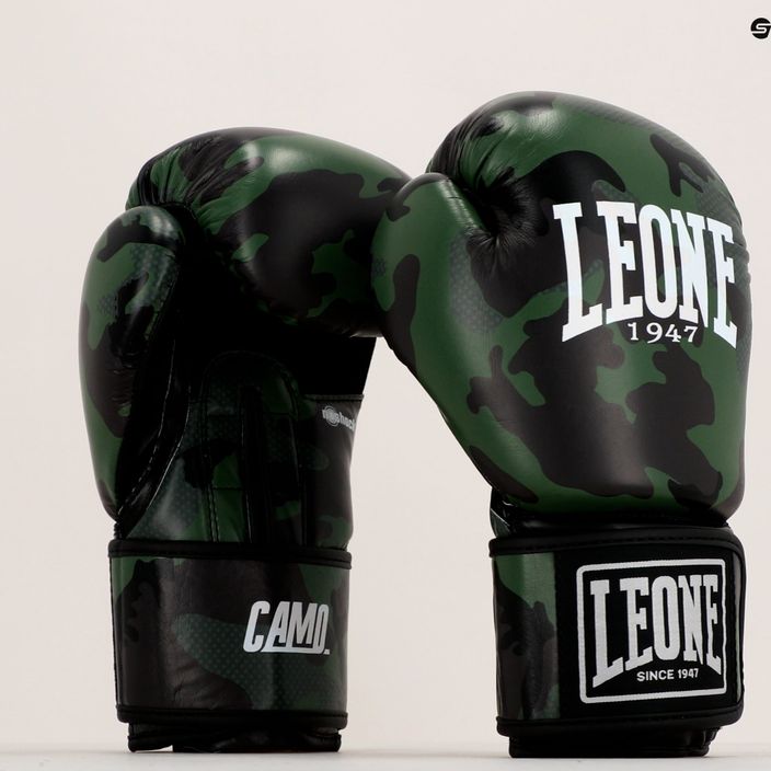 Рукавиці боксерські LEONE 1947 Camo зелені GN324 14