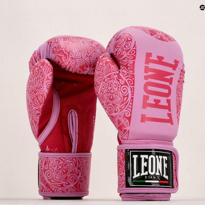 Рукавиці боксерські LEONE 1947 Maori рожеві GN070 14
