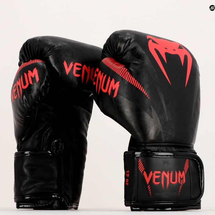 Рукавиці боксерські Venum Impact чорні VENUM-03284-100 16