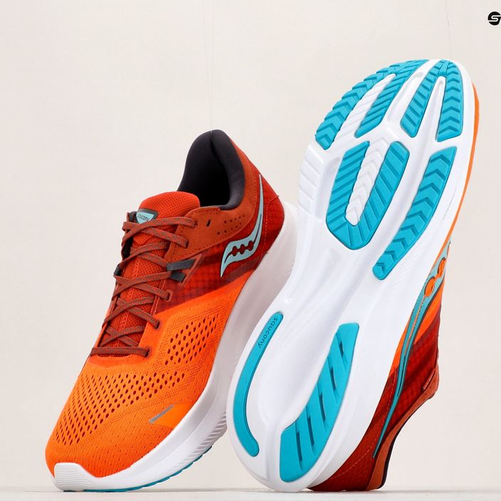 Кросівки для бігу чоловічі Saucony Ride 16 помаранчево-червоні S20830-25 18