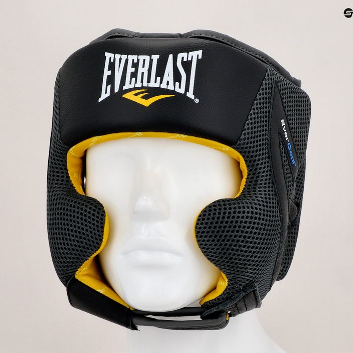 Шолом боксерський Everlast C3 Evercool Pro Premium Leather чорний EV3711 7