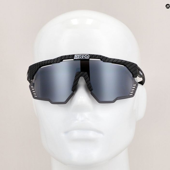Сонцезахисні окуляри SCICON Aeroshade Kunken carbon matt/scnpp multimirror silver EY31081200 8