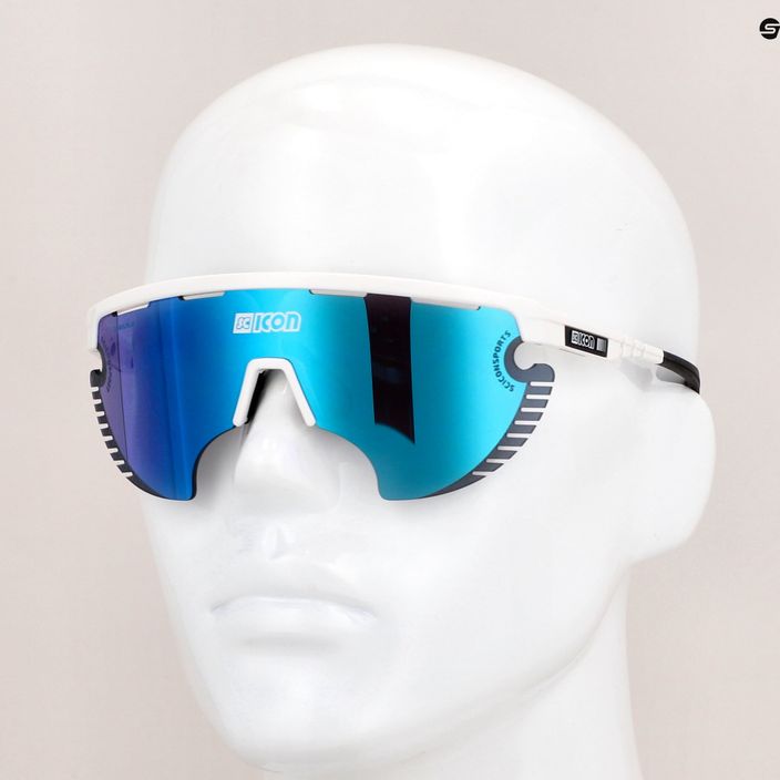 Сонцезахисні окуляри SCICON Aerowing Lamon white gloss/scnpp multimirror blue EY30030800 9