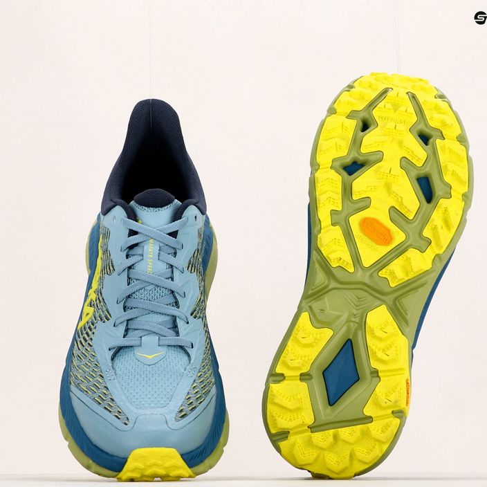 Кросівки для бігу чоловічі HOKA Mafate Speed 4 блакитно-жовті 1129930-SBDCT 18