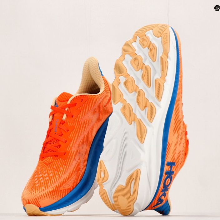 Кросівки для бігу чоловічі HOKA Clifton 9 помаранчеві 1127895-VOIM 12