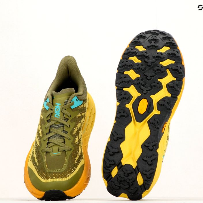 Кросівки для бігу чоловічі HOKA Speedgoat 5 зелено-жовті 1123157-APFR 12