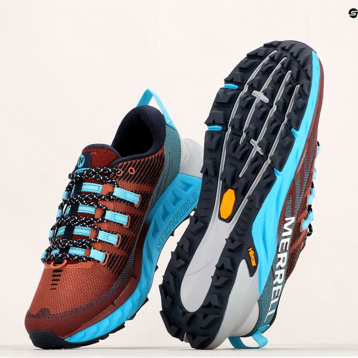 Кросівки для бігу жіночі Merrell Agility Peak 4 бордово-блакитні J067546 19