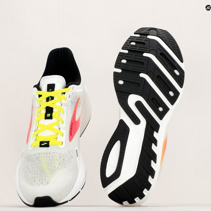 Кросівки для бігу чоловічі Brooks Launch 9 white/pink/nightlife 12