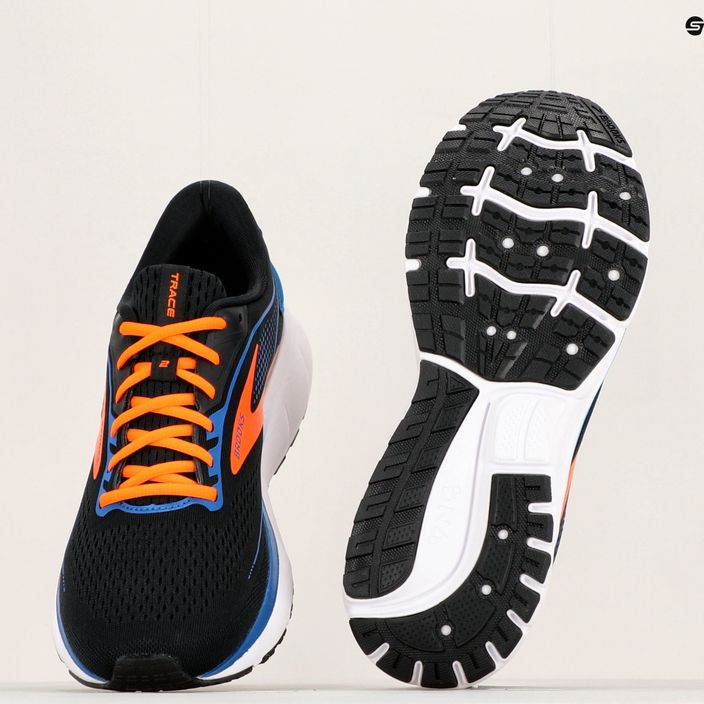 Кросівки для бігу чоловічі Brooks Trace 2 black/classic blue/orange 12