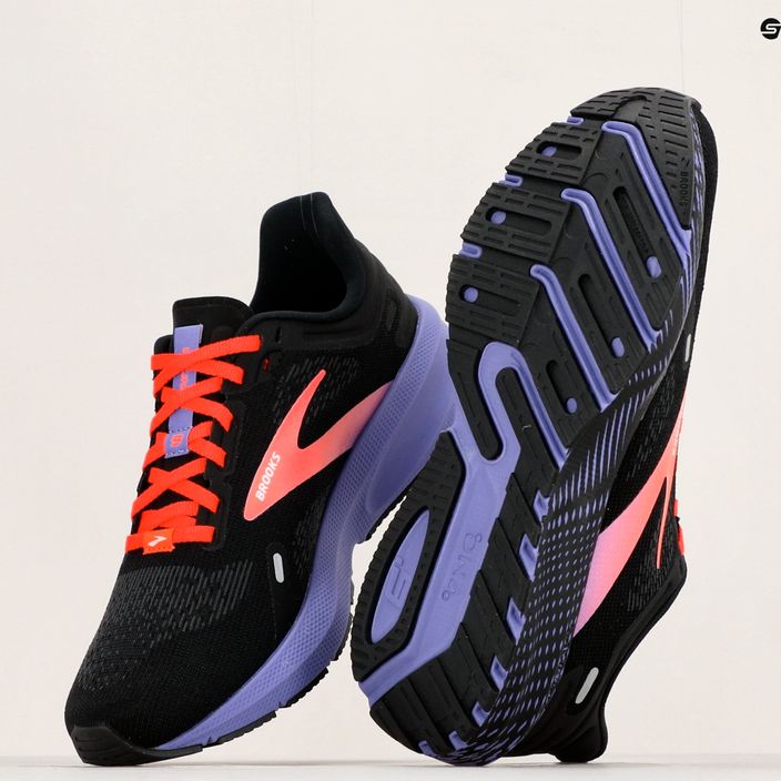 Кросівки для бігу жіночі Brooks Launch 9 black/coral/purple 18