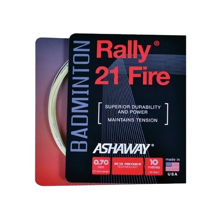 Струна для бадмінтону ASHAWAY Rally 21 - set beige 2