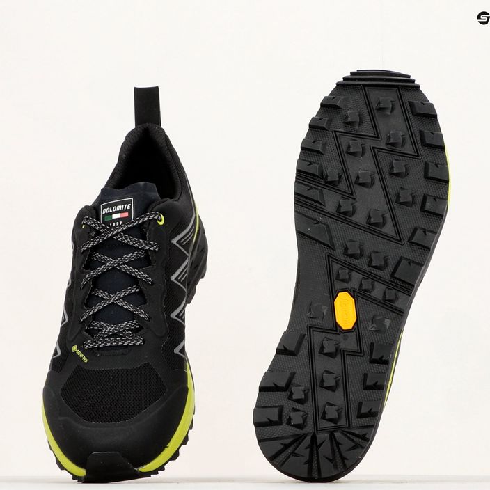 Взуття трекінгове чоловіче Dolomite Croda Nera Tech GTX black/lime green 14