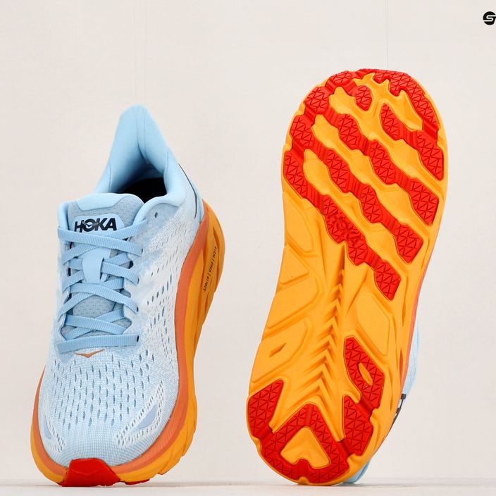 Кросівки для бігу жіночі HOKA Clifton 8 світло-блакитні 1119394-SSIF 15
