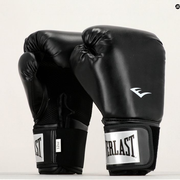Рукавиці боксерські Everlast Pro Style 2 чорні EV2120 BLK 9
