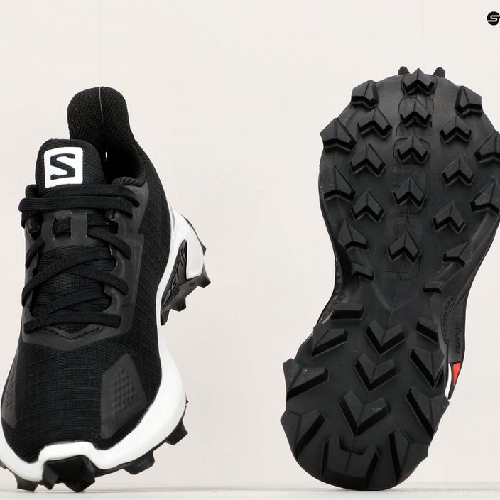 Кросівки для бігу дитячі Salomon Alphacross Blast black/white/black 15