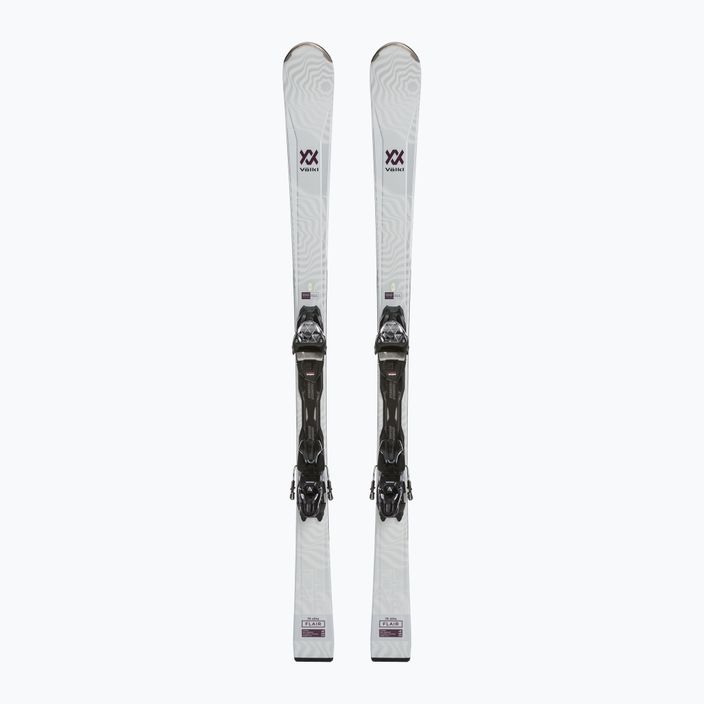 Жіночі гірські лижі Völkl Flair 76 Elite + vMotion 10 GW білі/ягідні