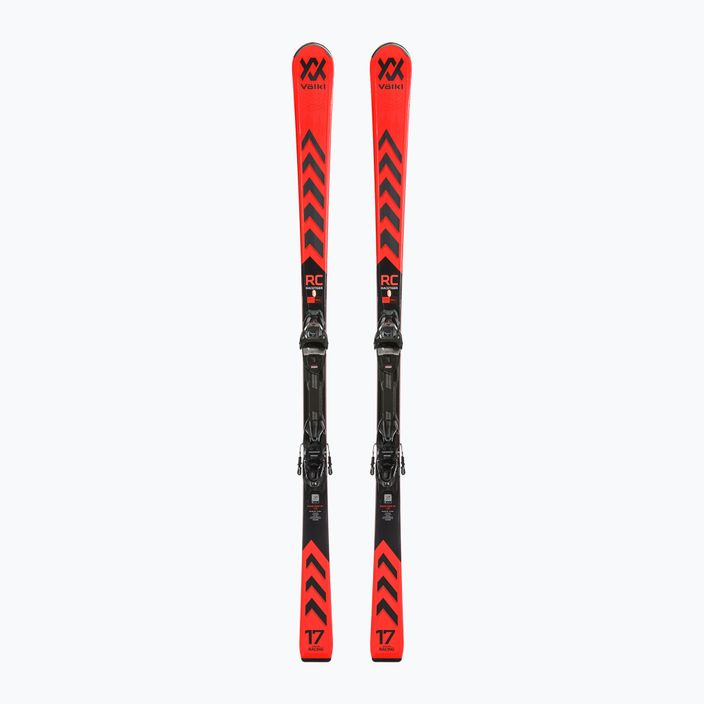 Гірські лижі Völkl Racetiger RC Red + vMotion 10 GW червоно-чорні