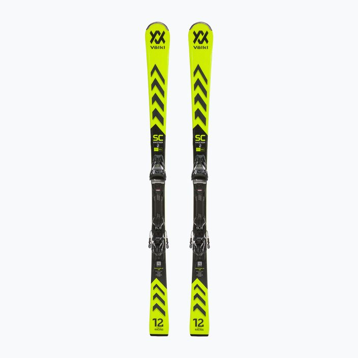 Гірські лижі Völkl Racetiger SC Yellow + vMotion 10 GW жовто-чорні