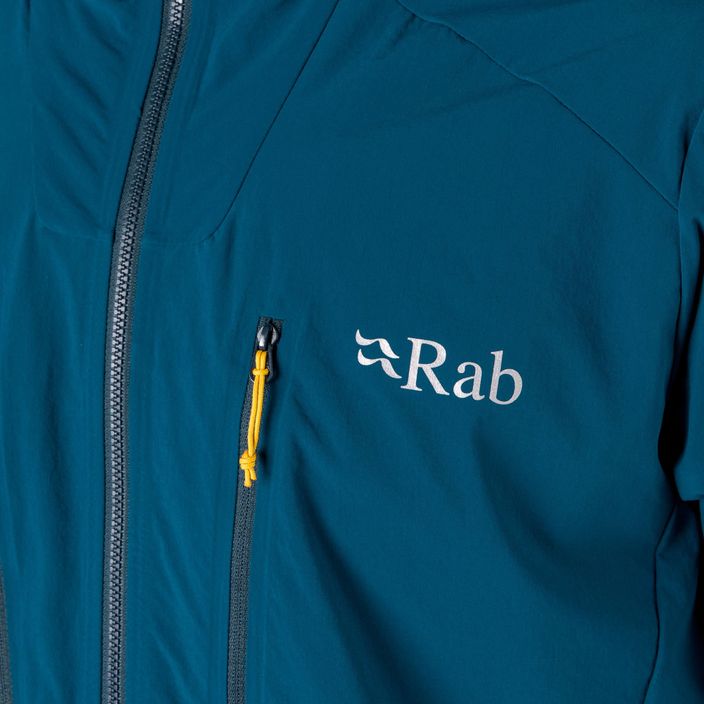 Куртка софтшел чоловіча Rab Borealis блакитна QWS-35-IK 4