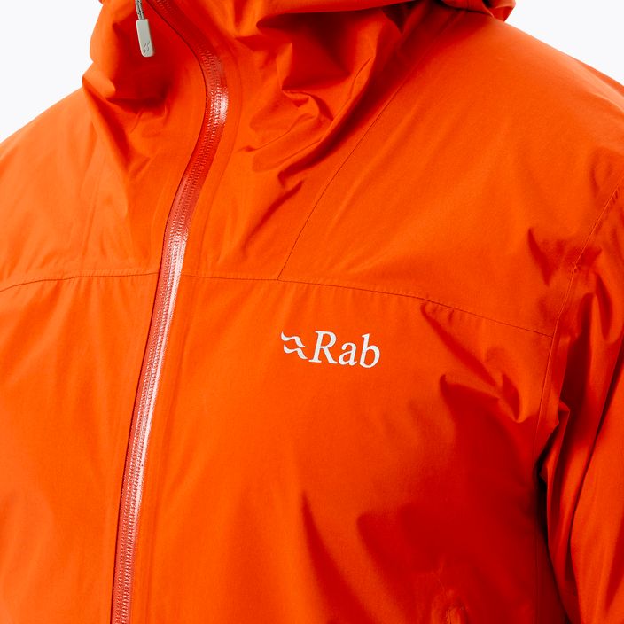 Куртка дощовик з мембраною чоловіча Rab Meridian помаранчева QWG-44-FC 4