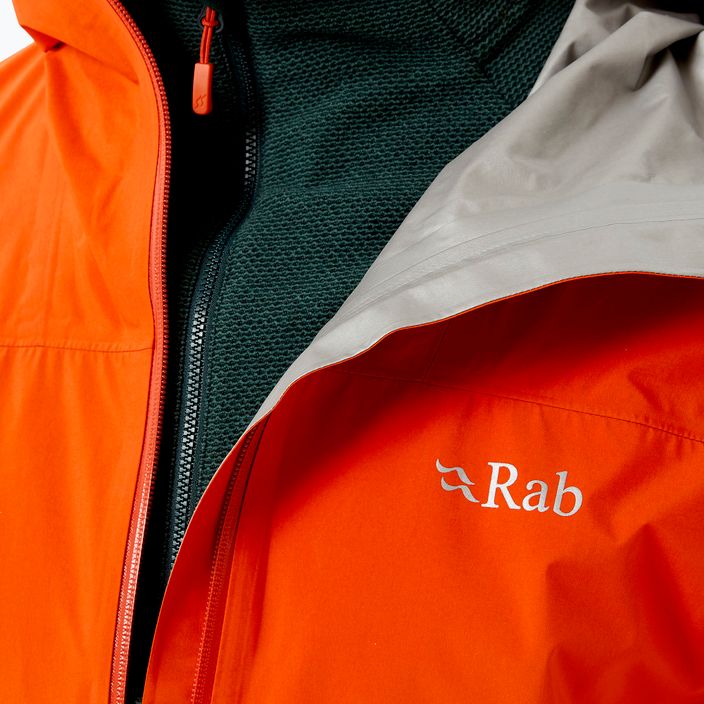 Куртка дощовик з мембраною чоловіча Rab Meridian помаранчева QWG-44-FC 7