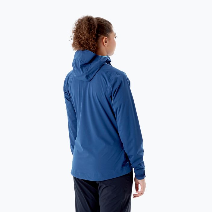 Куртка дощовик жіноча Rab Kinetic 2.0 блакитна QWG-75 2