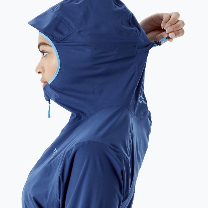 Куртка дощовик жіноча Rab Kinetic 2.0 блакитна QWG-75 5