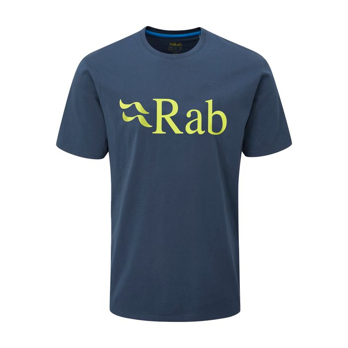 Футболка трекінгова чоловіча Rab Stance Logo SS синя QCB-08-DI 3