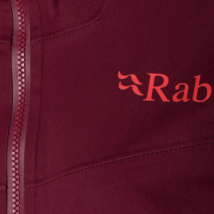 Куртка дощовик жіноча Rab Kinetic 2.0 бордова QWG-75 6