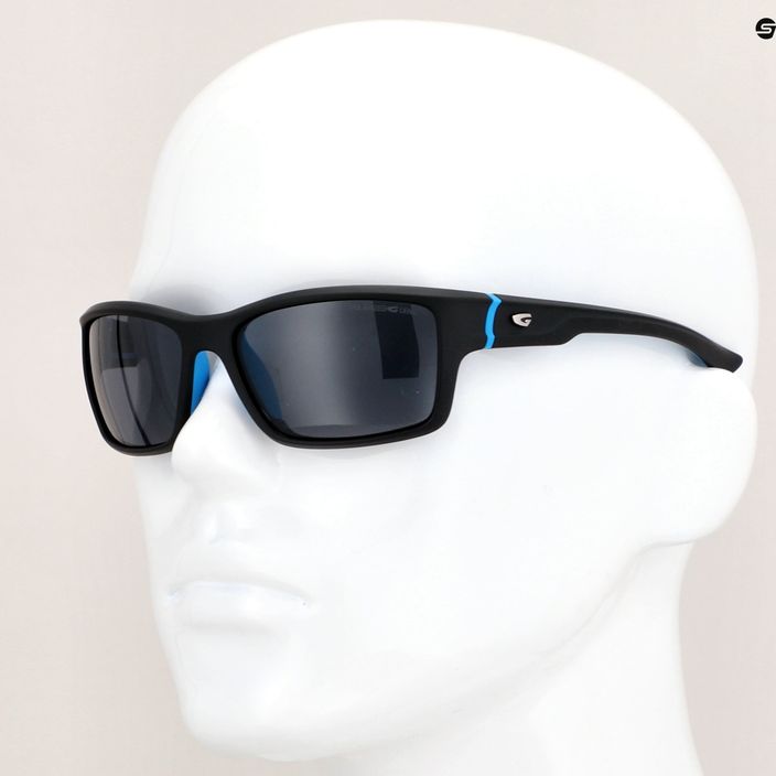 Сонцезахисні окуляри GOG Alpha outdoor matt black / blue / smoke E206-2P 9