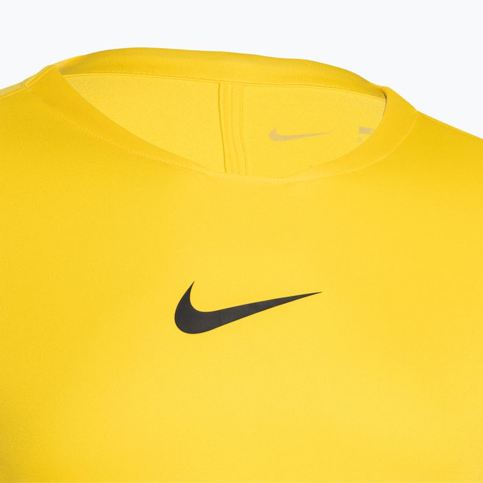 Чоловічий туристичний термо лонгслів Nike Dri-FIT Park First Layer жовтий/чорний 3