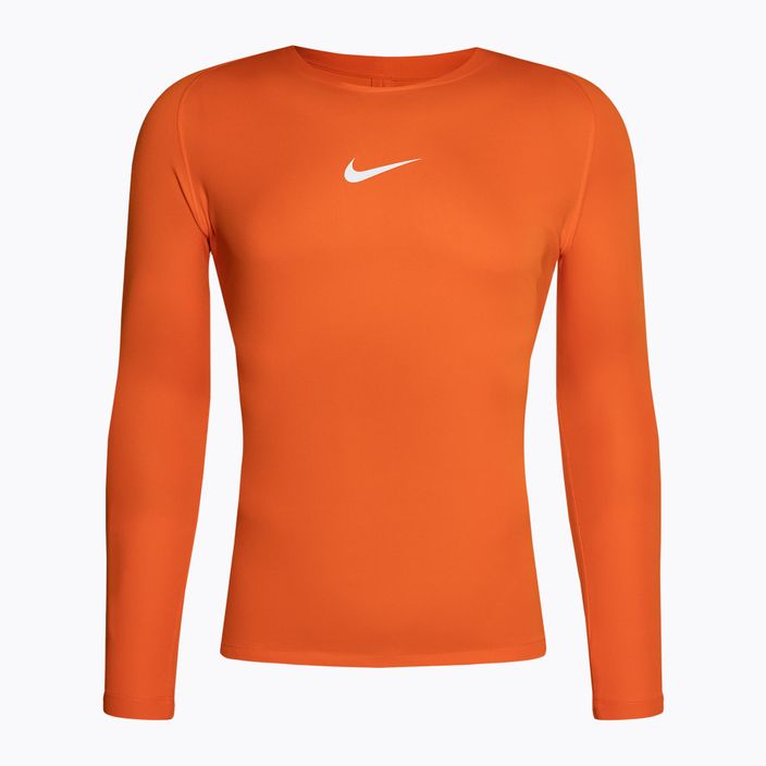 Лонгслів термічний чоловічий Nike Dri-FIT Park First Layer LS safety orange/white